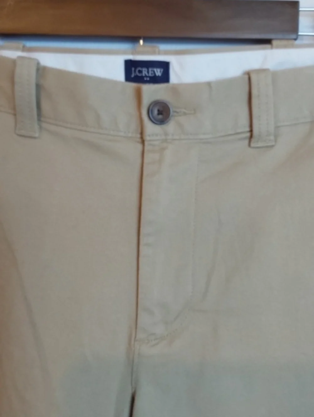 J. Crew|Men's Beige Khaki Chino Dress Shorts Pockets Neutral Preppy Campus Sz.32
